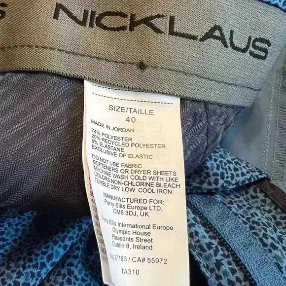 Jack Nicklaus Men's Mosaic Print Shorts 10" - Navy 40 NWT - Picture 4 of 8